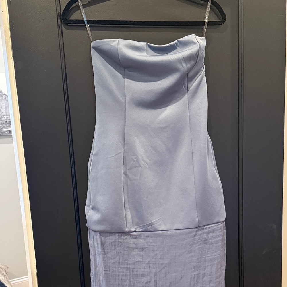 x REVOLVE Chloe Sheer Dress in Periwinkle